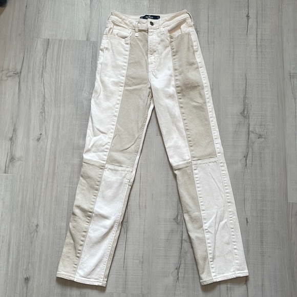 Hollister Denim - Hollister Color Block Ultra High Rise Vintage Straight Jeans